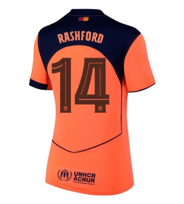 Barcelona Marcus Rashford #14 Tredjetrøje Dame 2025-26 Kortærmet